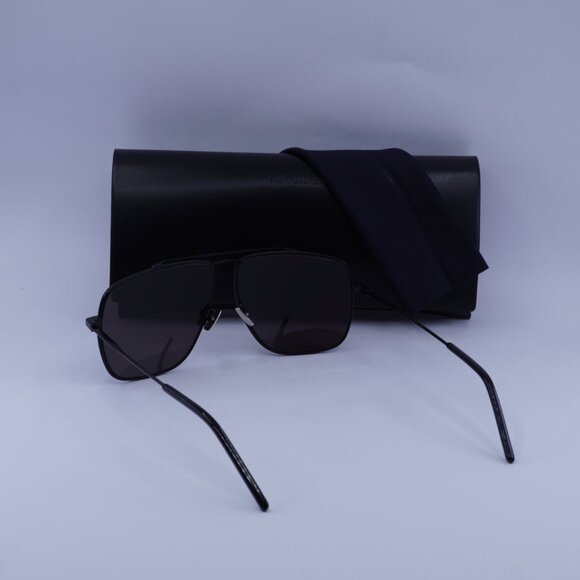 Saint Laurent SL298 001 Aviator Sunglasses - Black - Picture 8 of 9